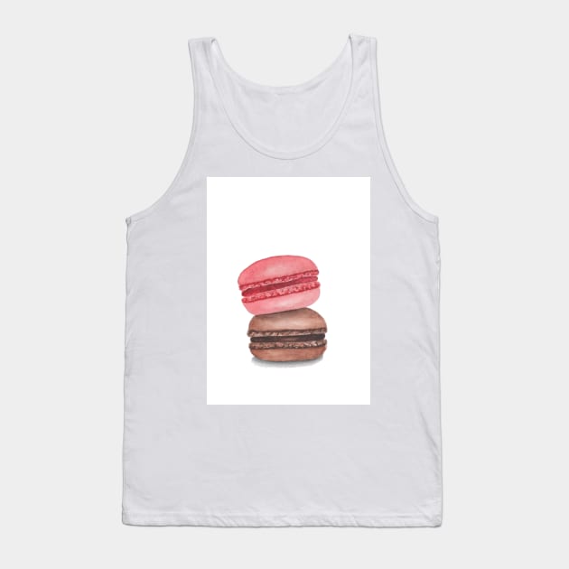 Macarons watercolor Tank Top by GinaaArts